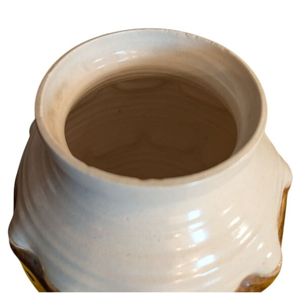 Whiskey Creek Pottery Vase Signed S. Kammerer 1974 Earthy Tone Intricate 3D - Picture 8 of 13